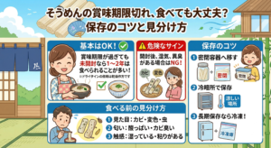 そうめんの賞味期限切れ 食べても大丈夫 保存のコツと見分け方｜マルカツ製麺所