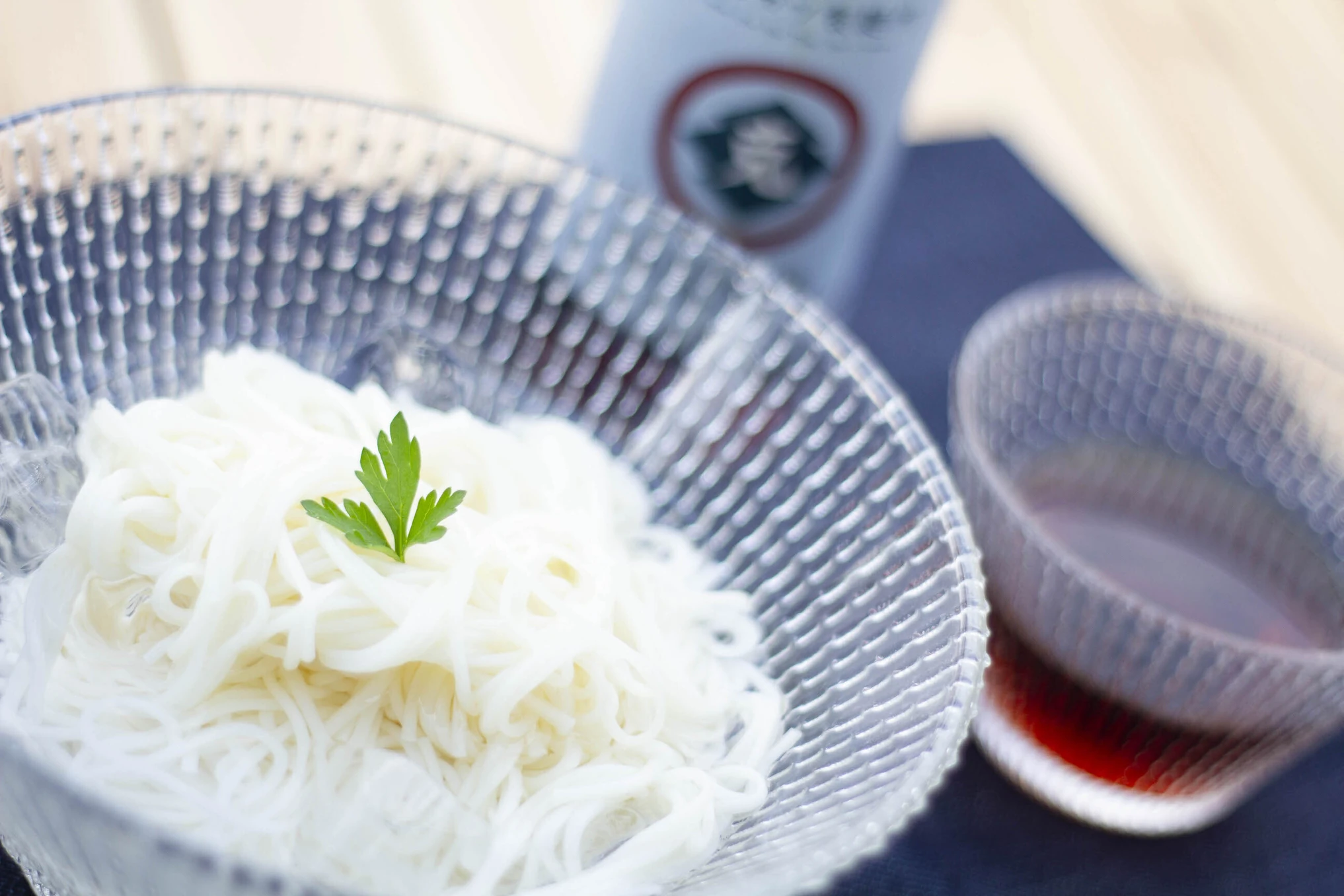 マルカツ生素麺の使用例(冷やし素麺)